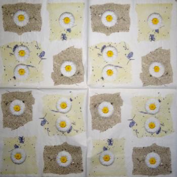 033 Gänseblümchen - 3-ply - (blue) - Ihr